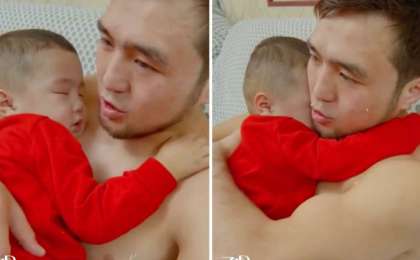 Баласынан жарысқа баруға сұранған Елдос Сметов жұртты сүйсіндірді (видео)