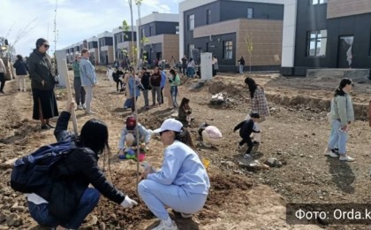 Тұрмыстық зорлық-зомбылыққа қарсы адамдар Астанада ағаштар аллеясын отырғызды