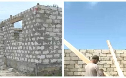 Ақтөбелік еріктілер өз күштерімен көп балалы отбасыға үй салып жытр - Қазақстан жаңалықтары