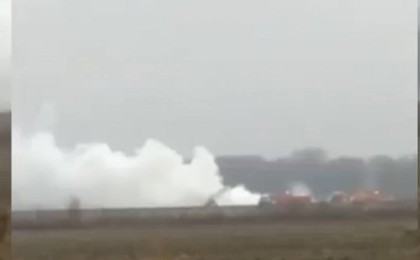 Алматы маңында ұшақ құлады: Бортта 6 адам болған (видео)