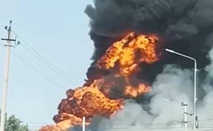 Түркістан облысында жанармай құю бекетінде жарылыс болды