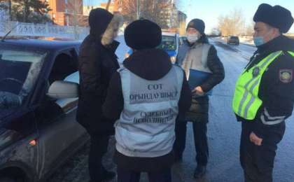 В Костанае остановили водителя россиянина с 27 нарушениями