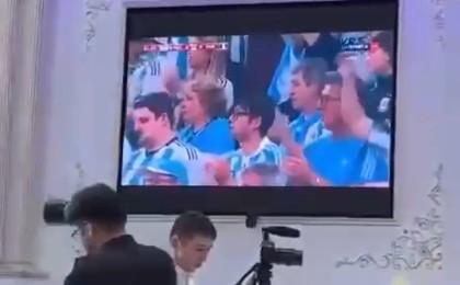 Аргентина мен Франция арасындағы матч тойда көрсетілген (видео)