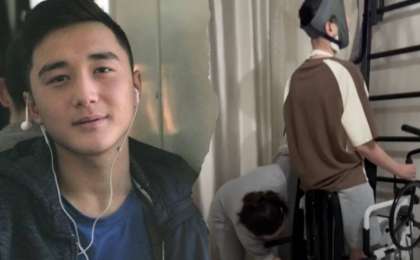 Әскерге сау кетіп, мүгедек болып оралған Ербаян Мұхтар аяққа тұра бастады 