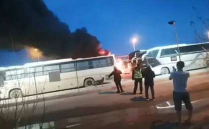 Атырау облысында 5 бірдей автобус өртеніп кетті