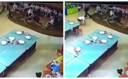 Өскеменде балабақша тәрбиешісі бүлдіршіндерді еденге лақтырған