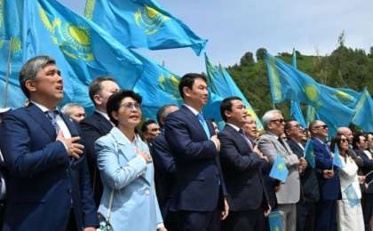 Алматыда мемлекеттік Туды көтеру рәсімі өтті