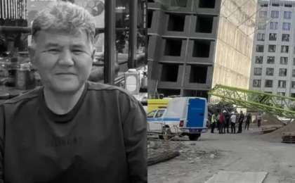 Алматыда құрылыс алаңында кран құлап, бір адам қаза тапты
