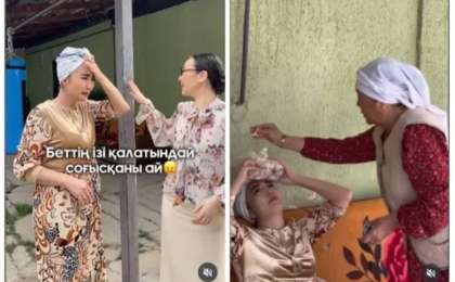 "Бағанға соғылды": "Балқия" есімімен танылған актриса Нұргүл Мыңғатова түсірілім алаңында жарақат алды