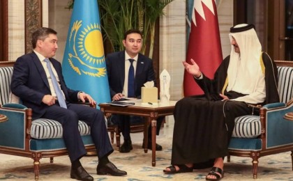 Олжас Бектенов Катар премьер-министрімен 17,6 млрд инвестициялық жобалар бойынша мемлекет басшыларының уағдаластықтарының орындалу барысын талқылады