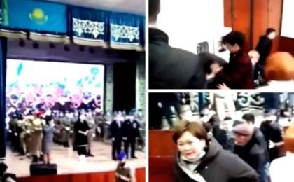 Арыста мәдениет үйінде мектеп оқушыларының байқауы жаппай төбелеспен аяқталды (видео)