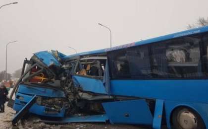 Қарағандыда екі автобустың қатысуымен жантүршігерлік жол апаты болды