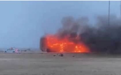 Жанып жатқан автобуста балалар болған: куәгерлер оқиғаның мән-жайын айтты