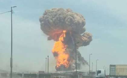 Иран портында жойқын жарылыс болып, 516 адам зардап шекті