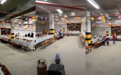 Қазақстандықтар автотұрақта той өткізді (видео)