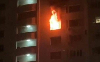 Алматыдағы "Гауһартас" тұрғын үй кешенінде өрт шықты
