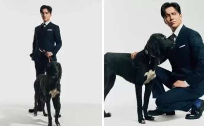 Димаш Құдайбергеннің қазақы тазымен түскен фотосы қыздарды есінен тандырды