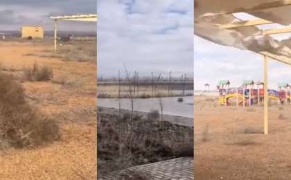 «9 миллиард теңгеге салынған»: Желіде Түркістандағы адам көргісіз жағажайдың видеосы тарады