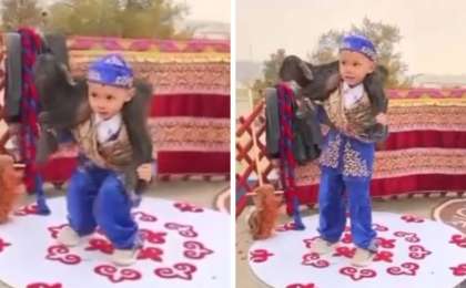 «Болашақ палуан»: Қозыны 30 рет көтеріп тұрған маңғыстаулық бүлдіршін жұртты тәнті етті (видео)