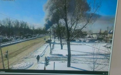 Алматыда “Алатау” базарындағы қойма өртенді