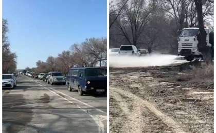 «Министрлер өткенше күттік»: Жетісу облысында әкімдік шенеуніктің әкесін жерлеу үшін жолды жауып тастаған (ВИДЕО)