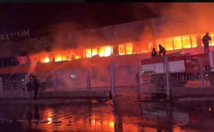 Семейде ірі киім базарларының бірі өртеніп кетті