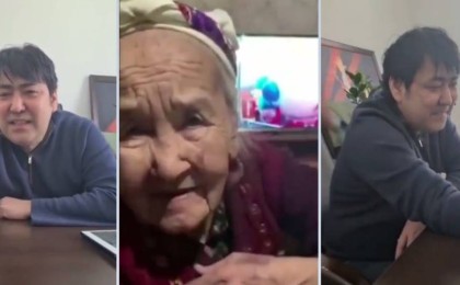 "Мейрамбек Бесбаев желіде жүрегін елжіреткен әжейді тауып сөйлесті (видео)