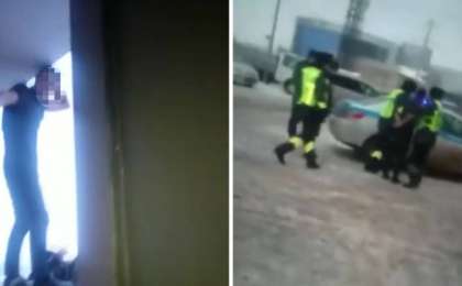 Нұр-Сұлтанда полицейлер 12-қабаттан секірмек болған жігітті құтқарып қалды (видео)