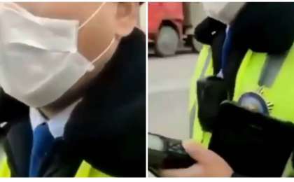 "Халыққа қызмет етпеймін!" деп шамданған полицейді жұрт жерден алып, жерге салды (видео)