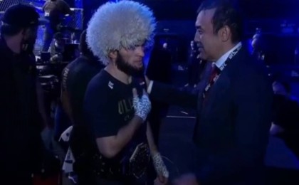 ҰҚК басшысы Кәрім Мәсімов Хабибті жеңісімен жеке құттықтады (видео)