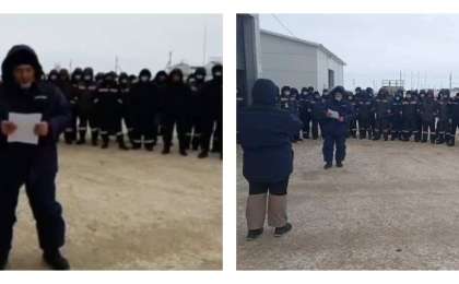 "Үй көрмей жүріп 67 мың теңге табамыз". Ақтөбе облысында мұнайшылар жұмысын тоқтатты