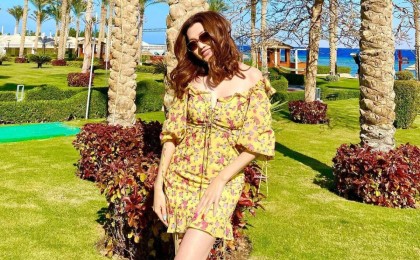 Жуырда ғана Дубайдан оралған Ерке Есмахан енді Мысырда жүр (фото)