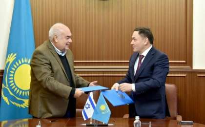 阿克莫拉州政府和以色列公司签署合作备忘录