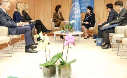 哈萨克斯坦文体部部长出席联合国教科文组织文化部长论坛