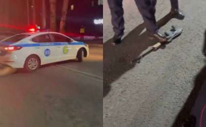 Алматыда түнде автомат пен пышақпен қаруланғандардың бірі ұсталды