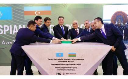 哈萨克斯坦-阿塞拜疆里海底部铺设光纤项目正式开建