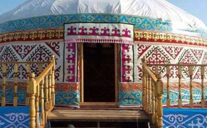 Қазақтың киіз үйі туралы қазақша