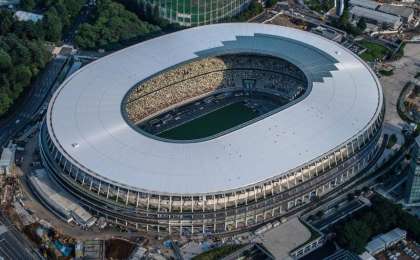 东京奥运会主场馆竣工