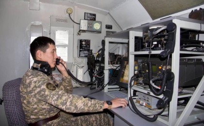 Әскери байланысшылар кәсіби мерекелерін атап өтуде