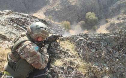 哈乌山地部队联合演习在乌兹别克斯坦举行