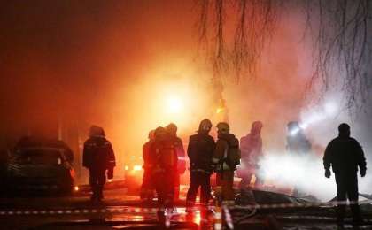莫斯科居民楼爆炸引发大火 2人受伤50人被疏散