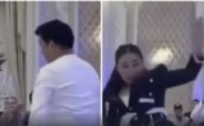 Тойда бойжеткенмен билеп, ерсі әрекет жасаған жігіт жұрттың ашуына тиді (ВИДЕО)