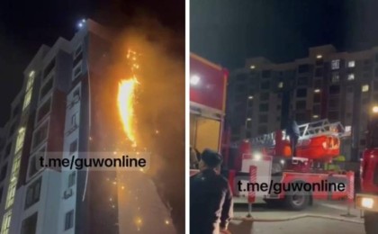 Атырауда отшашу салдарынан тұрғын үй қабырғасынан өрт шықты