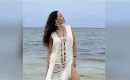 "Әдемісің, тәттісің". Теңізге шомылған Кәмшат Жолдыбаева еркектерді естен тандырды