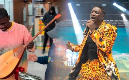 Атақты рэпер Akon-ға домбыра сыйға тартты