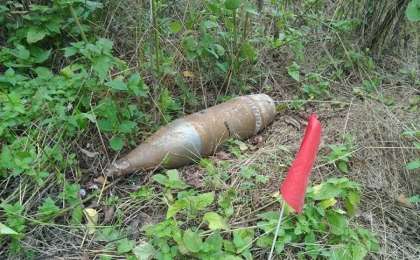 Серуендеп жүріп снаряд тауып алды 