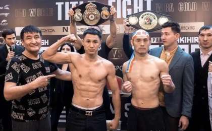 Кәсіпқой боксшы Жанқош Тұраров Алматыда өткен жекпе-жегінде екі титулды жеңіп алды