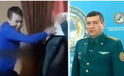 Анасының бетіне торт жапсырған кім екені анықталды (видео)