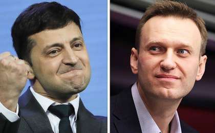 Зеленский мен Навальный Еуропаның ең ықпалды адамдарының қатарына кірді