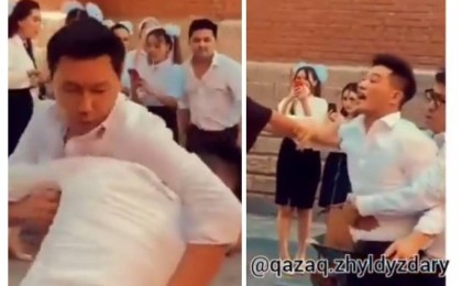 "Әнші болсаң өзіңе әншісің": Серік Ибрагимовтың төбелесі видеоға түсіп қалды